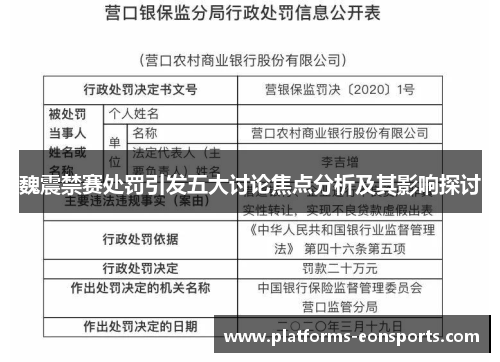 魏震禁赛处罚引发五大讨论焦点分析及其影响探讨 魏震禁赛处罚引发五大讨论焦点分析及其影响探讨